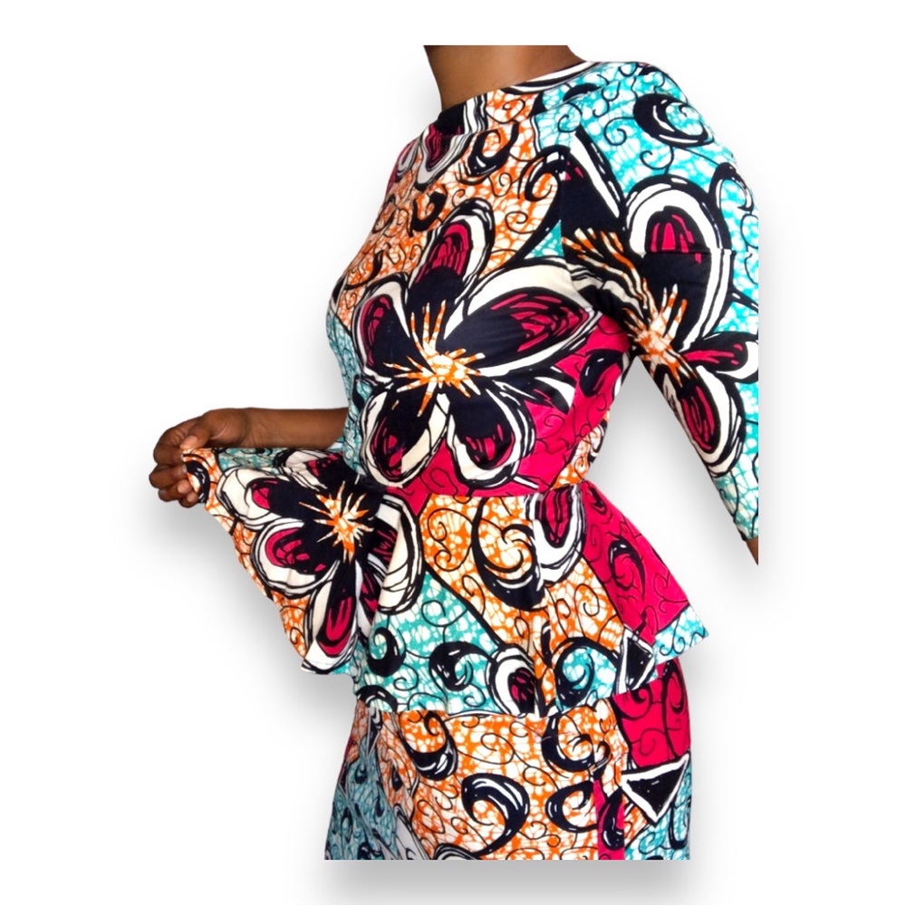 Floral Peplum Dress
